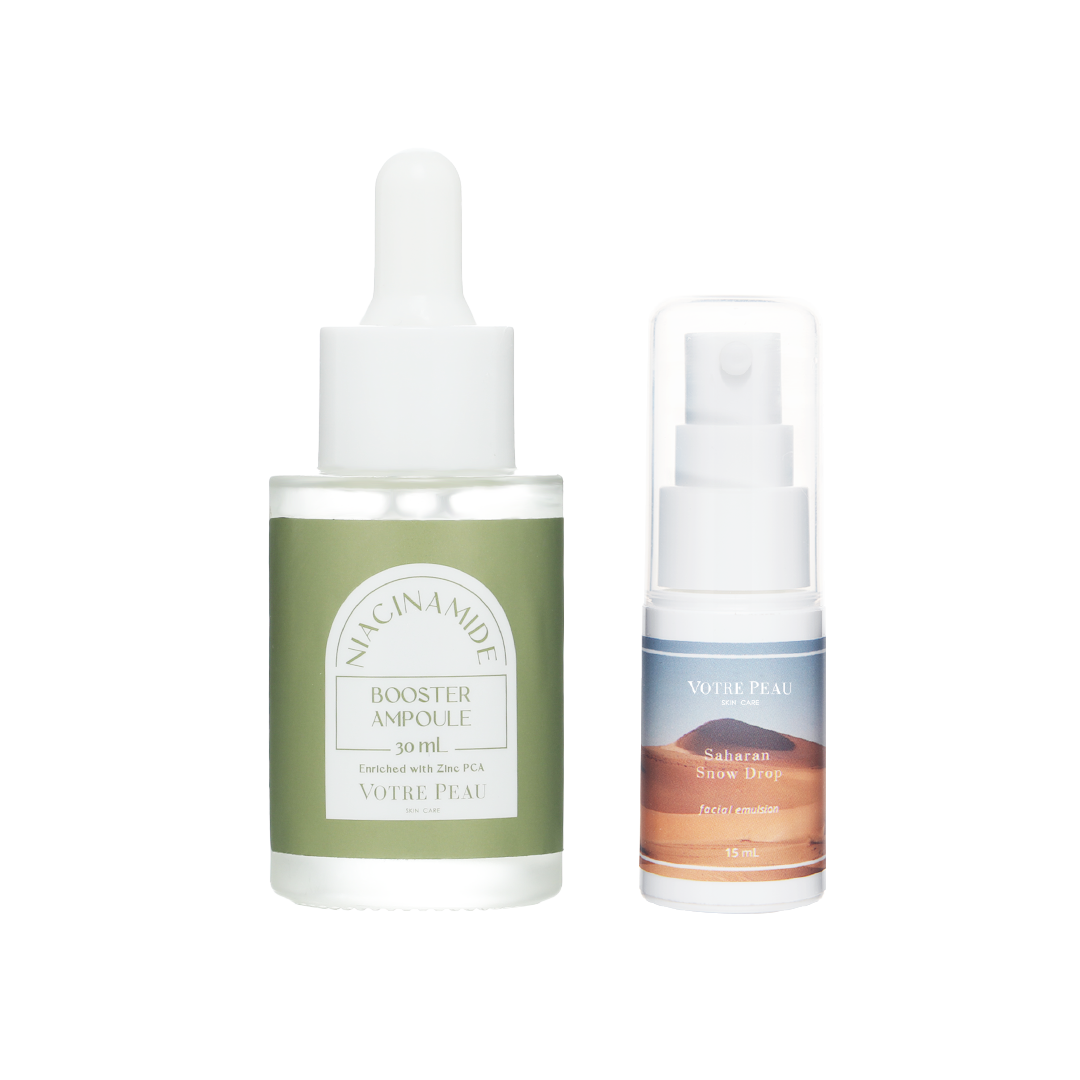 Votre Peau Combo : Niacinamide Ampoule + Saharan