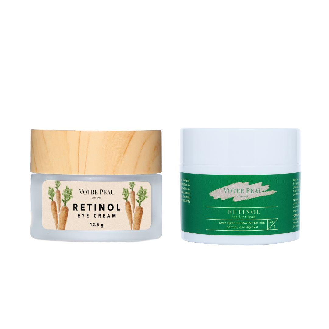 Votre Peau Double Combo: Retinol Eye Cream & Retinol Barrier Cream