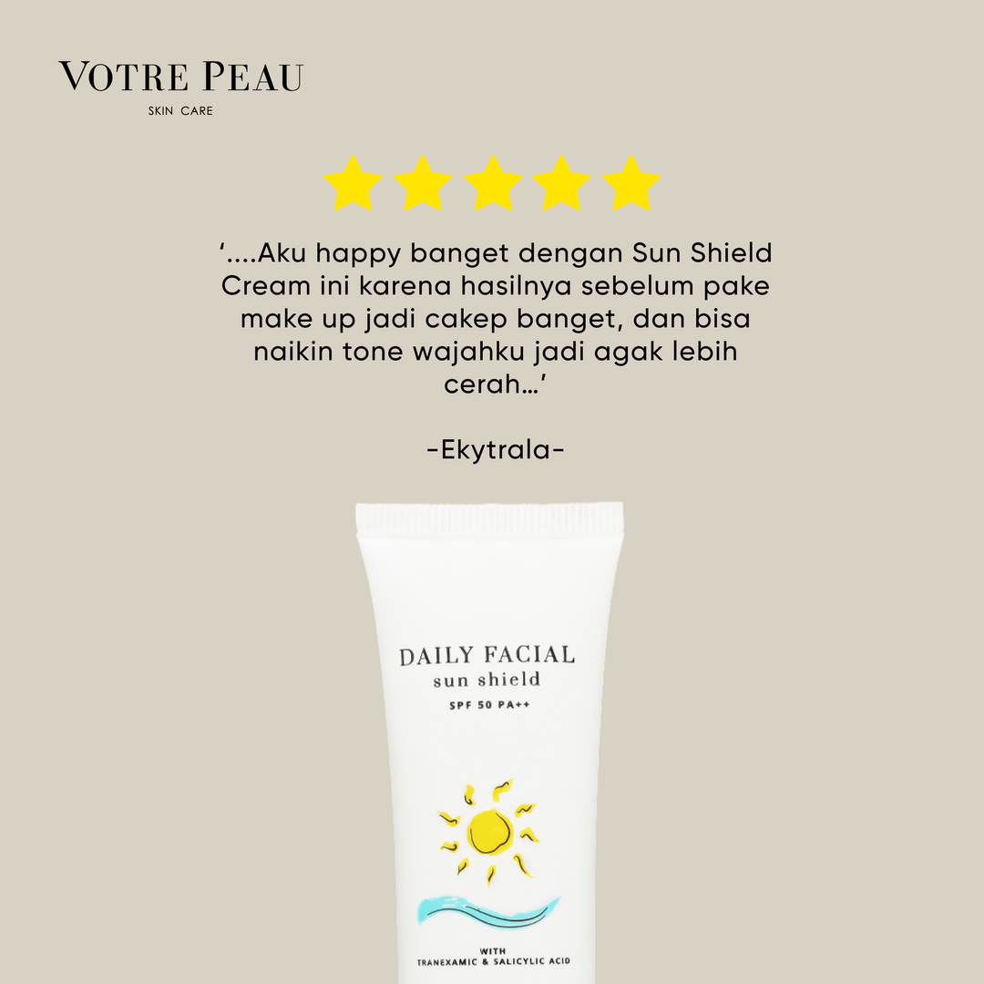 Votre Peau Skin Care Daily Facial Sun Shield SPF 50 PA ++ 30ml