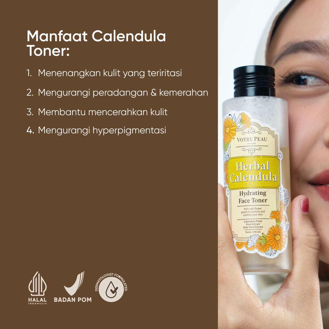 Pack of 2 - Votre Peau Skin Care Herbal Calendula Hydrating Face Toner 100ml