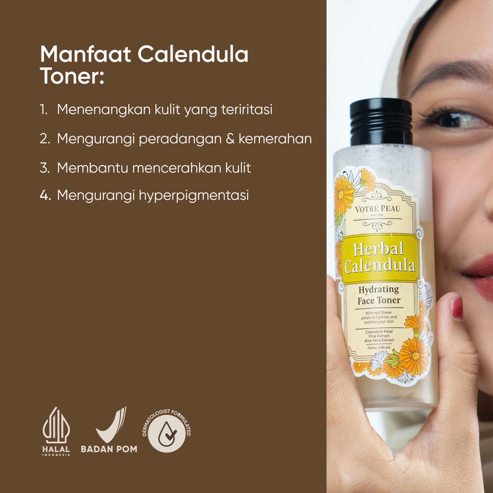 Pack of 2 - Votre Peau Skin Care Herbal Calendula Hydrating Face Toner 100ml