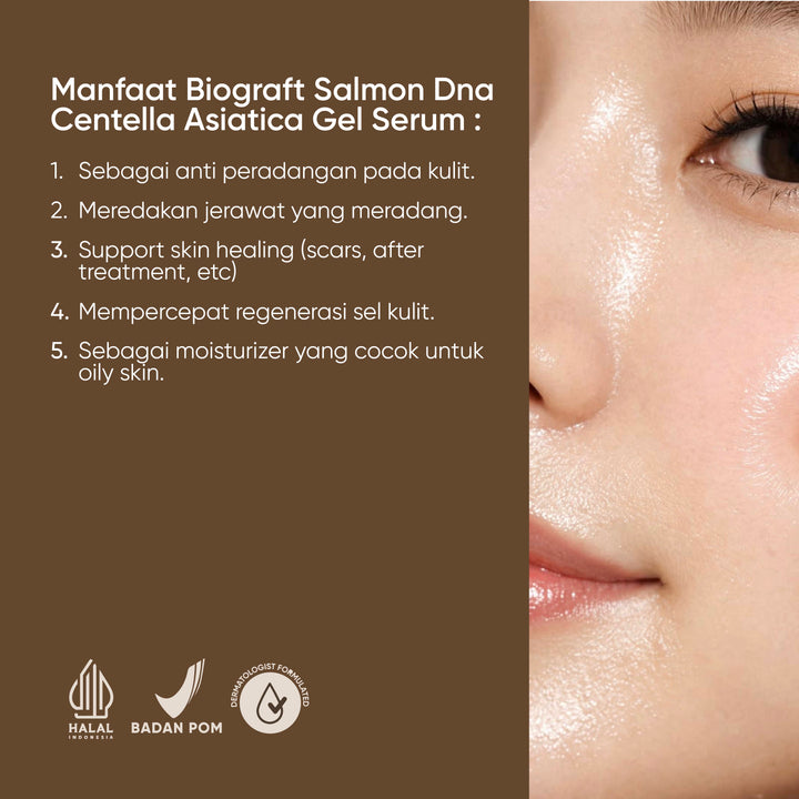 Biograft Glass Skin Salmon DNA Centella Asiatica Gel Serum
