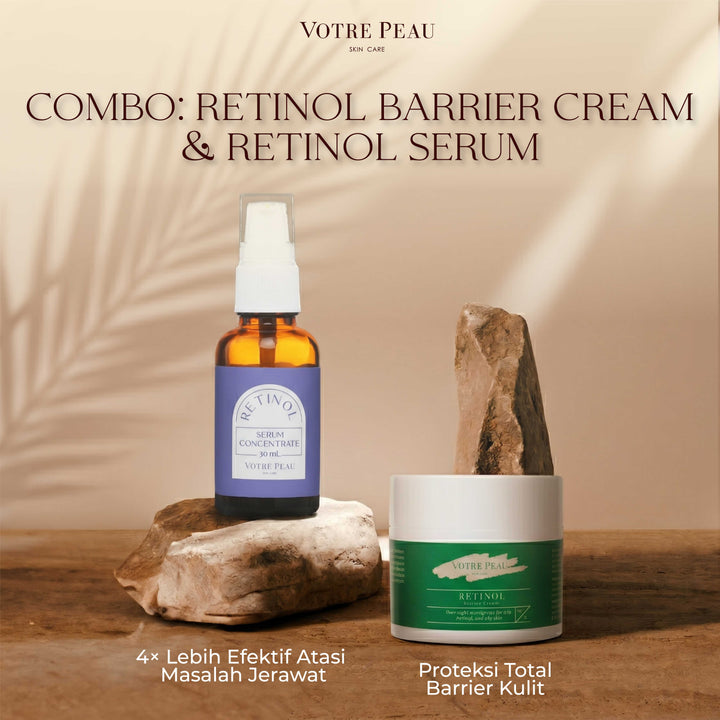 Votre Peau Double Combo: Retinol Barrier Cream & Retinol Serum Concentrate