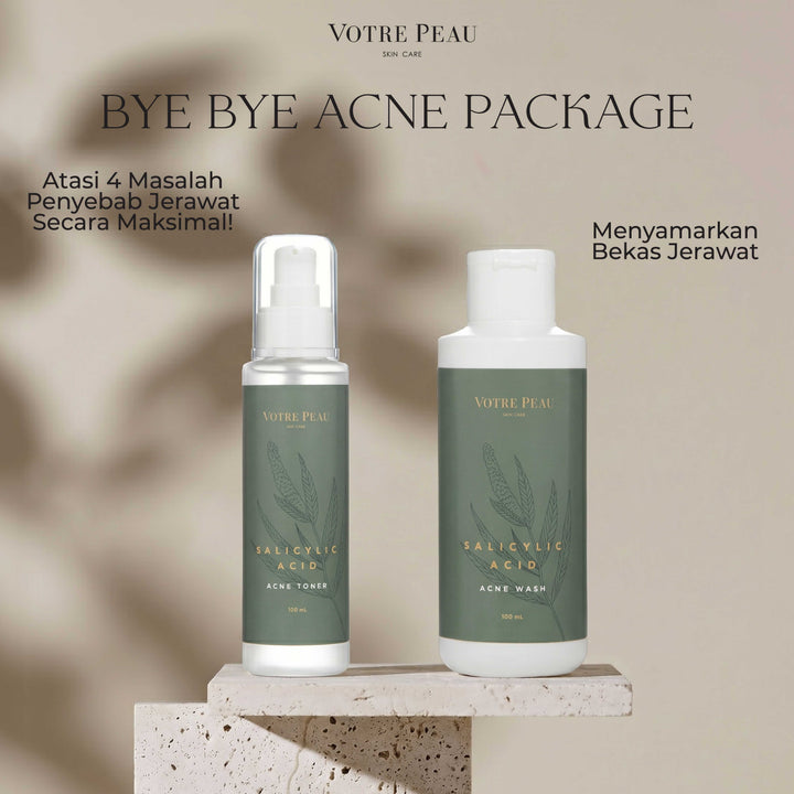 Votre Peau Skin Care Bye Bye Acne Package - Paket Perawatan Wajah Jerawat