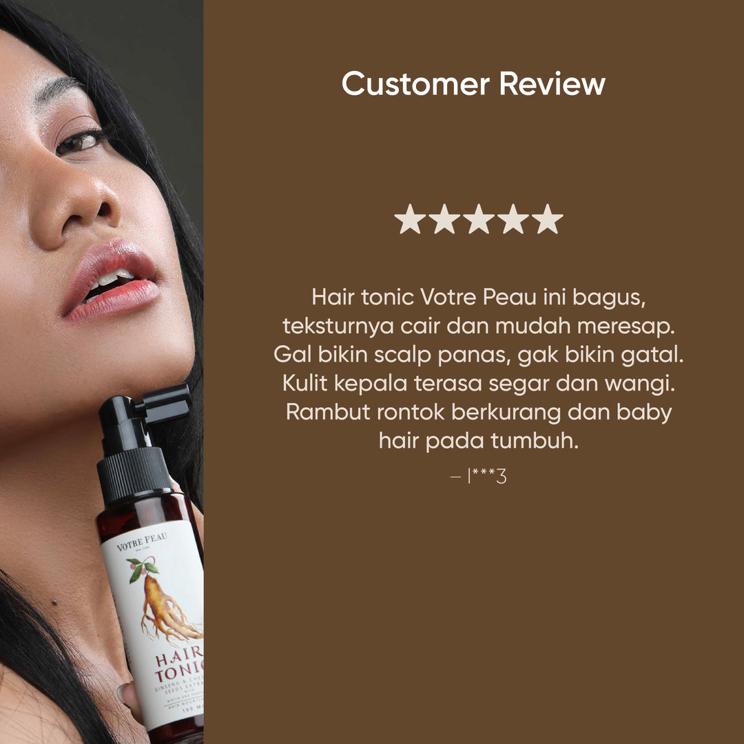 Votre Peau Hair Tonic with Ginseng and Chestnut Seeds Extract 100ml