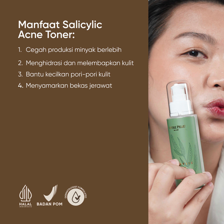 Votre Peau Salycilic Acid Acne Toner 100ml - Toner Wajah Berjerawat