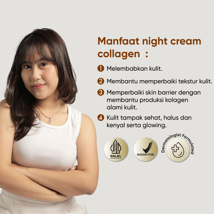 Votre Peau Skin Care Night Cream With Collagen 30g