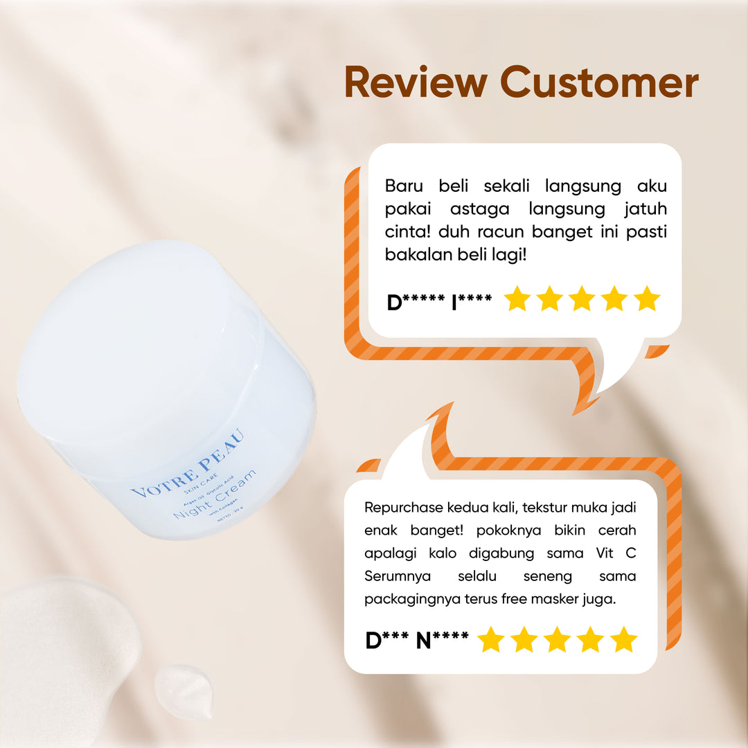 Votre Peau Skin Care Night Cream With Collagen 30g