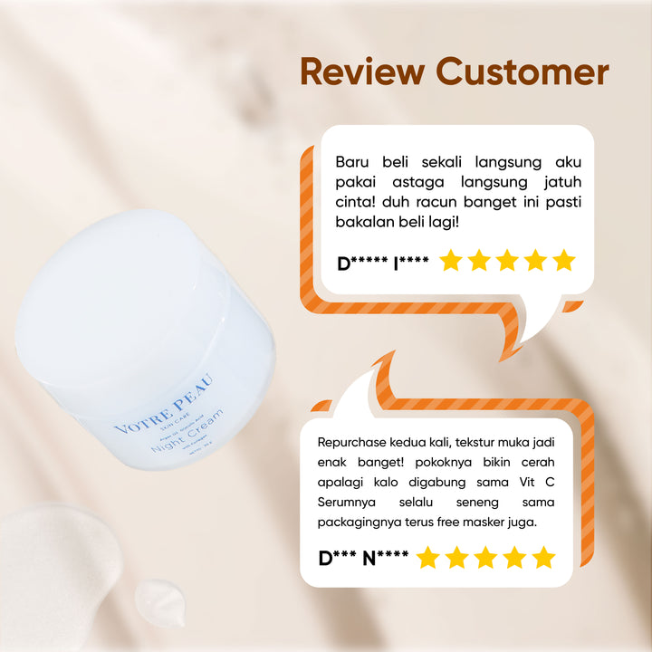 Votre Peau Skin Care Night Cream With Collagen 30g