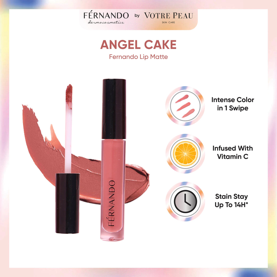 Fernando Cosmetics Lip Whipped Cream - Angel Cake Matte Lip Cream
