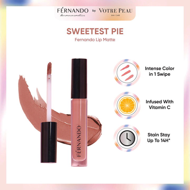 Fernando Cosmetics Lip Whipped Cream - Sweetest Pie Matte Lip Cream