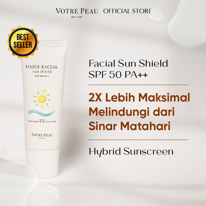 Votre Peau Skin Care Daily Facial Sun Shield SPF 50 PA ++ 30ml