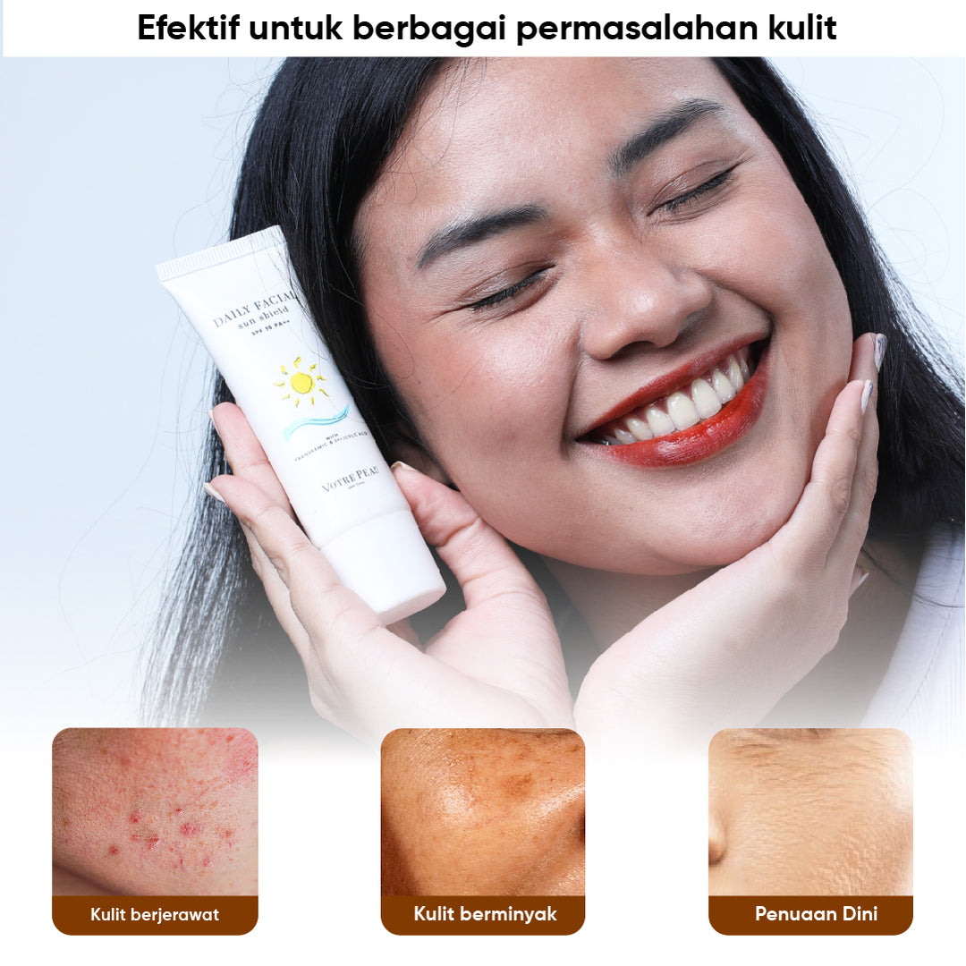 Votre Peau Skin Care Daily Facial Sun Shield SPF 50 PA ++ 30ml