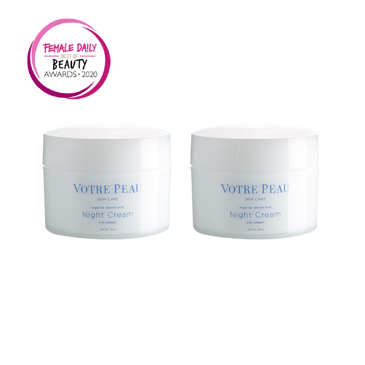 Pack of 2 - Votre Peau Skin Care Night Cream with Collagen 30gr