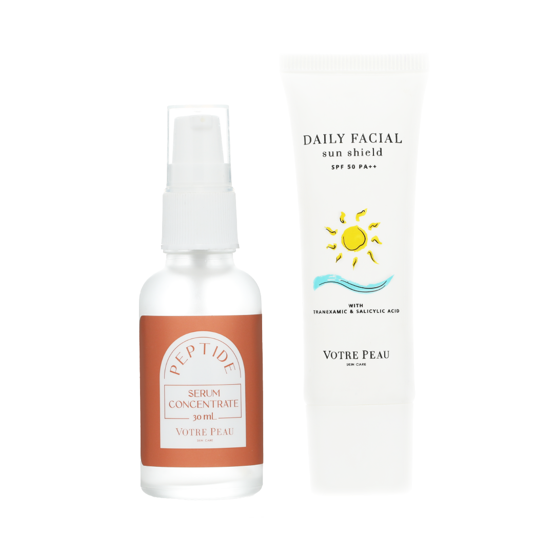 Votre Peau Combo : Serum Peptide &Votre Peau Facial Sun Shield 30ml