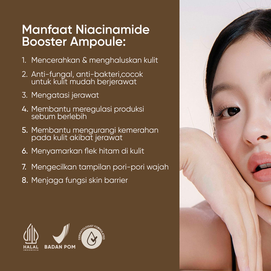 Votre Peau Niacinamide Booster Ampoule 30ml - Serum Jerawat dan Kulit Glowing
