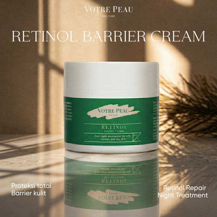 Votre Peau Skin Care Retinol Barrier Cream 12,5gr - Krim Jerawat dan Anti Aging Penuaan