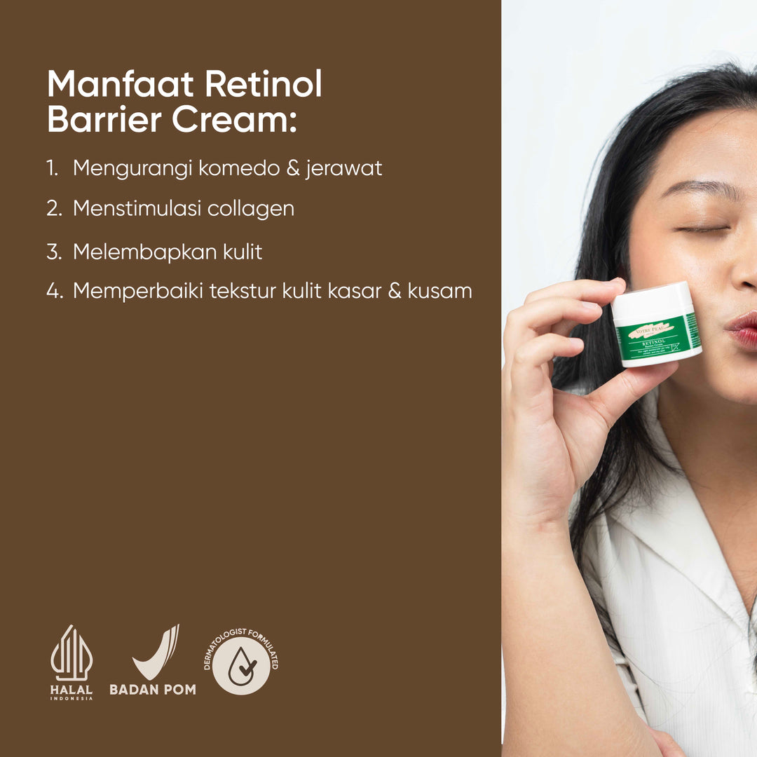 Votre Peau Skin Care Retinol Barrier Cream 12,5gr - Krim Jerawat dan Anti Aging Penuaan