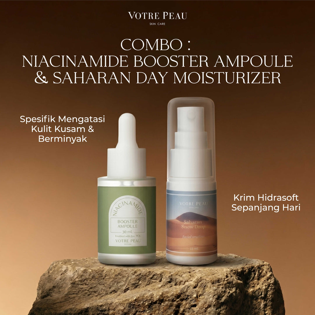 Votre Peau Combo : Niacinamide Ampoule + Saharan