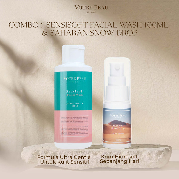 Votre Peau Combo : Saharan Snow Drop & Sensisoft 100ml