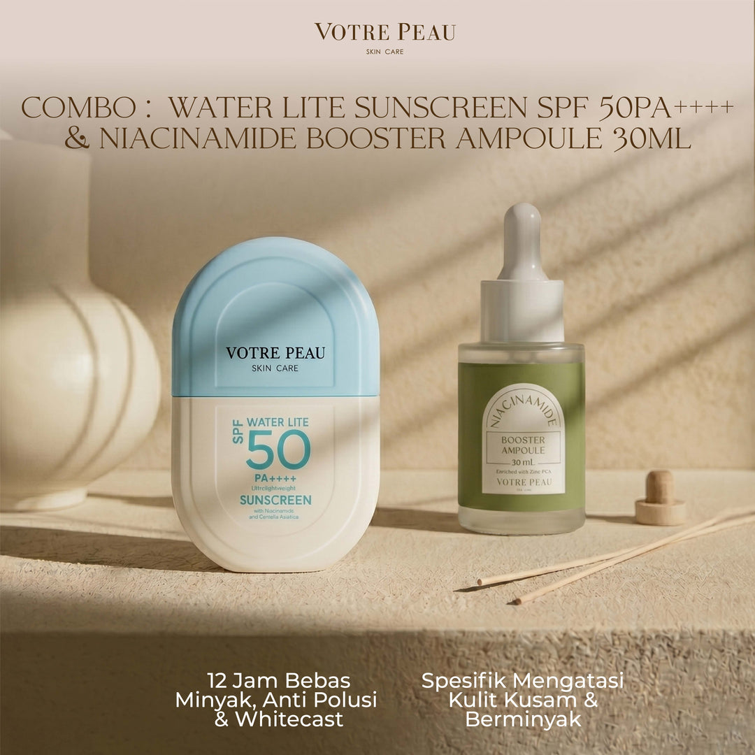 Votre Peau Combo : Water Lite Sunscreen SPF 50PA++++ & Niacinamide 30ml