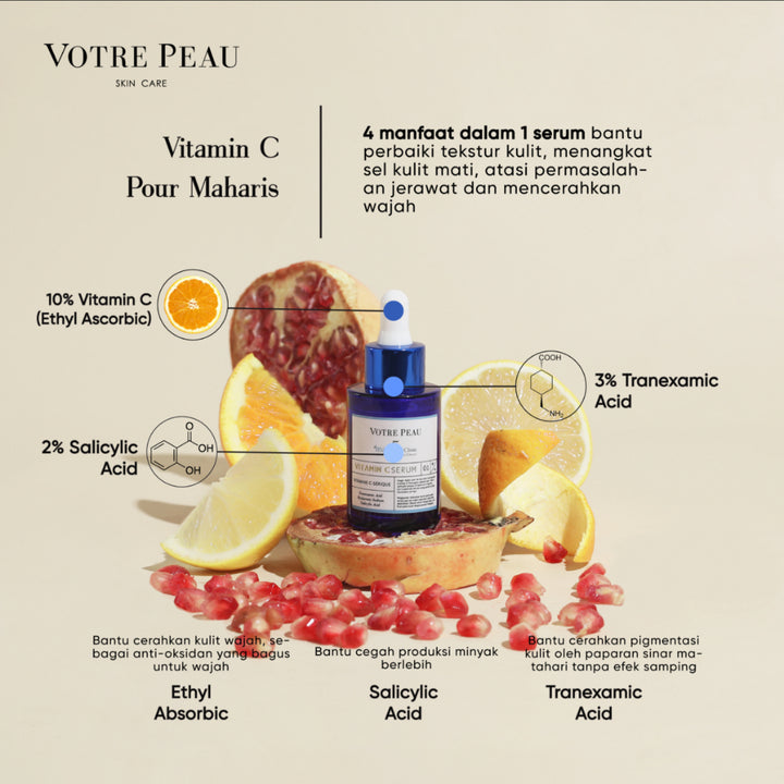 Votre Peau Combo Fernando : Serum Vitamin C Pour Maharis & Fernando Lip Cream